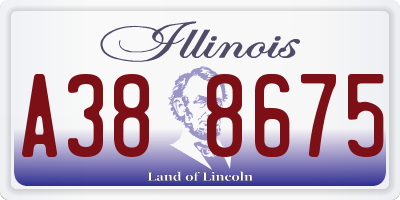 IL license plate A388675