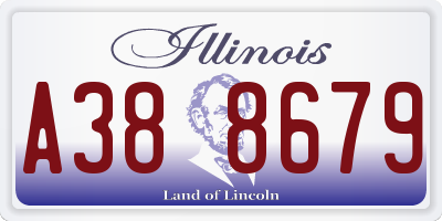 IL license plate A388679