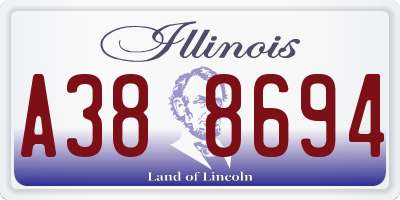 IL license plate A388694