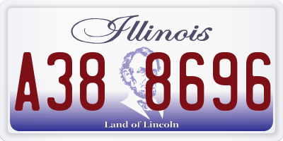 IL license plate A388696
