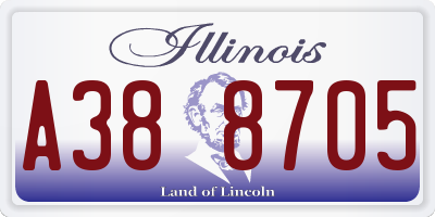 IL license plate A388705