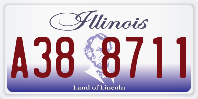 IL license plate A388711