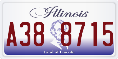 IL license plate A388715