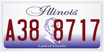 IL license plate A388717