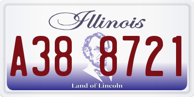 IL license plate A388721