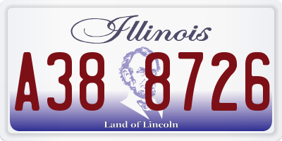 IL license plate A388726
