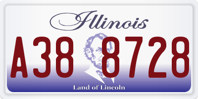 IL license plate A388728