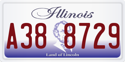 IL license plate A388729