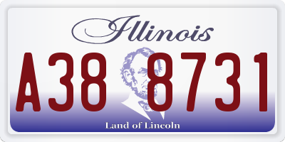 IL license plate A388731
