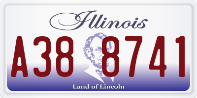 IL license plate A388741