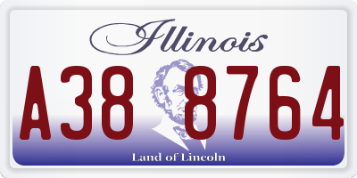 IL license plate A388764