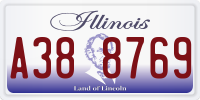 IL license plate A388769