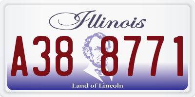 IL license plate A388771