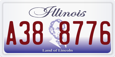 IL license plate A388776