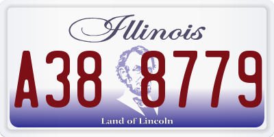 IL license plate A388779