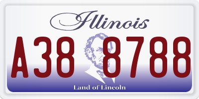 IL license plate A388788