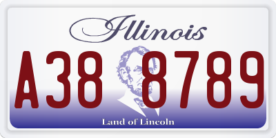 IL license plate A388789