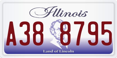 IL license plate A388795