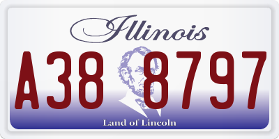 IL license plate A388797