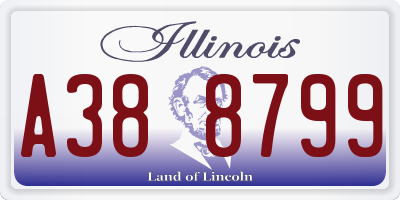 IL license plate A388799