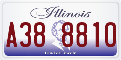 IL license plate A388810