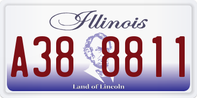 IL license plate A388811