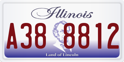 IL license plate A388812