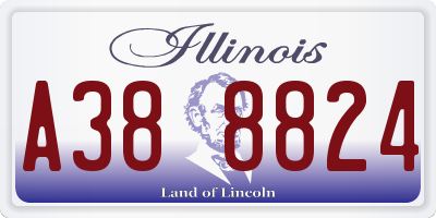 IL license plate A388824