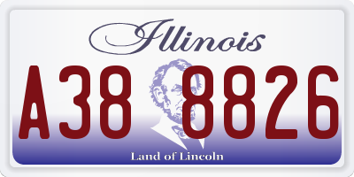 IL license plate A388826