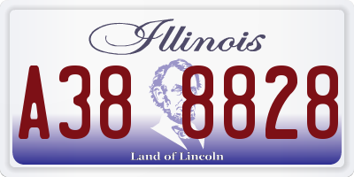 IL license plate A388828
