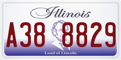 IL license plate A388829