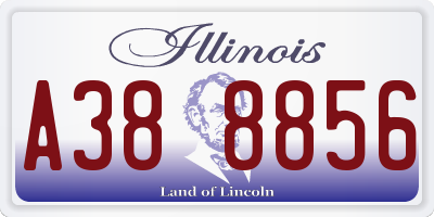 IL license plate A388856