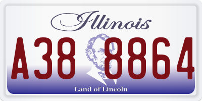 IL license plate A388864