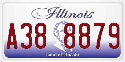IL license plate A388879