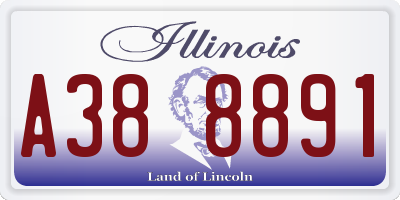 IL license plate A388891