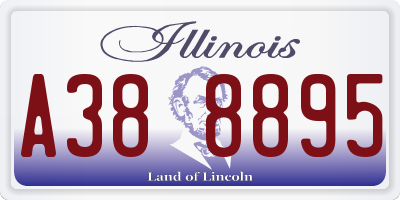 IL license plate A388895