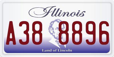 IL license plate A388896
