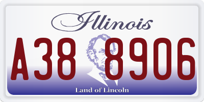 IL license plate A388906