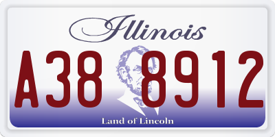 IL license plate A388912