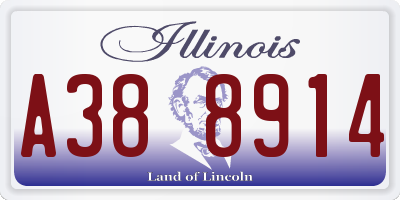 IL license plate A388914