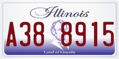 IL license plate A388915
