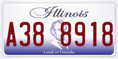 IL license plate A388918
