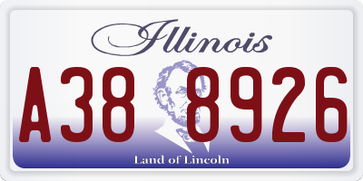 IL license plate A388926