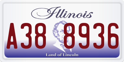 IL license plate A388936