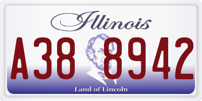 IL license plate A388942