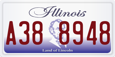 IL license plate A388948