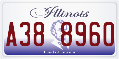 IL license plate A388960