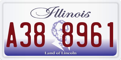 IL license plate A388961