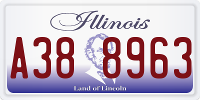 IL license plate A388963
