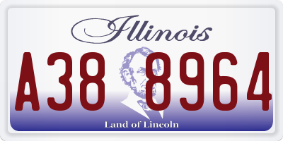 IL license plate A388964